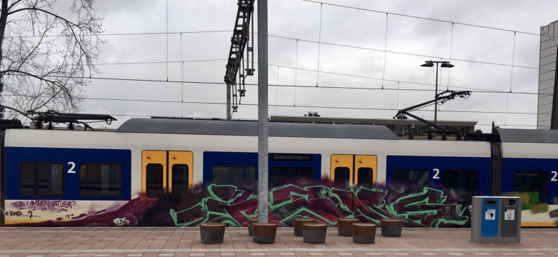 Train Graffiti Rotterdam Centraal