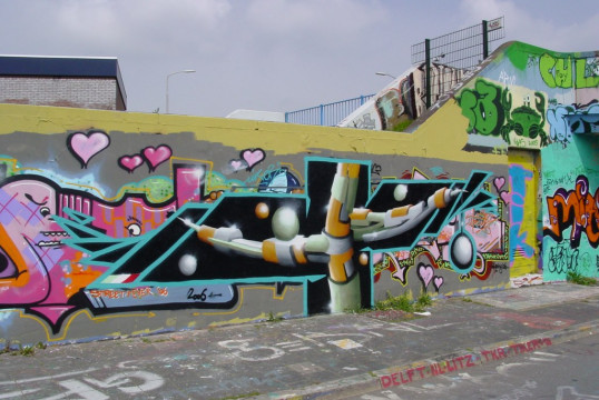 Graffiti Delft 2006 - Prinses Irene Tunnel