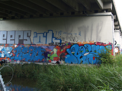 Kero & (?) - Graffiti - Schellingwoude Amsterdam 2009