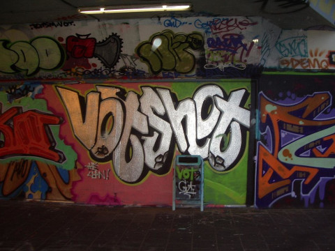 Graffiti Prinses Irene Tunnel Delft 2005