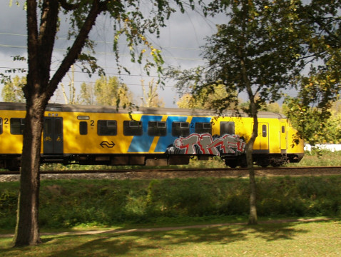 Dutch Train Vandalism