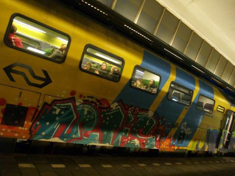Dutch Train Graffiti